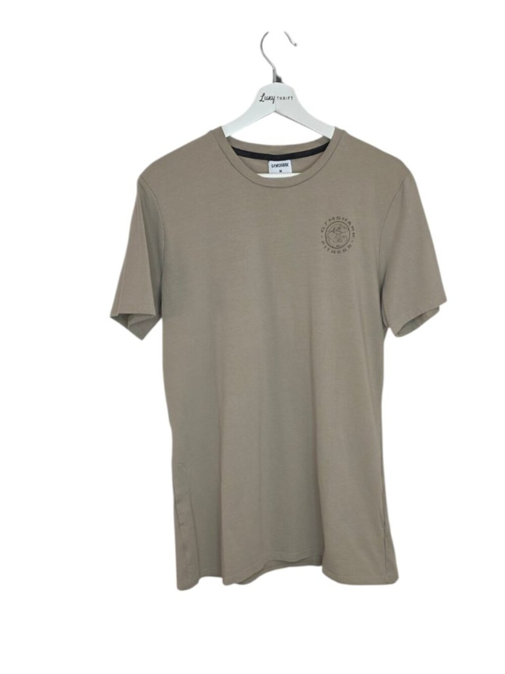 Gymshark Men's Fitness Short Sleeve T-Shirt, Crew Neck, Cotton, Size Medium
